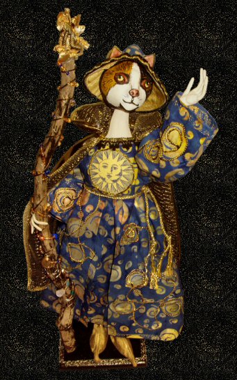 Thaddeus A. Kat, a doll by Patti LaValley