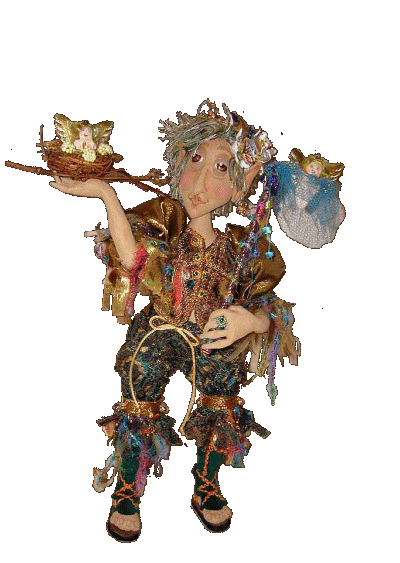 EltonGypsy, a doll by Patti LaValley , commissioned for a Treasures of the Gypsies tour