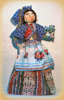Blue Gypsy, a doll by Patti LaValley