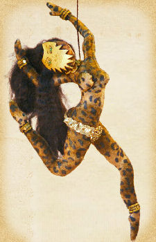 Leopard Dancer, a doll by Patti LaValley