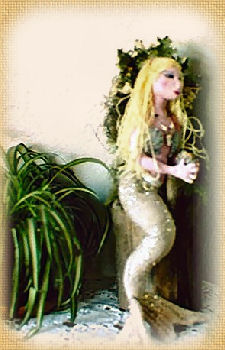 Mermaid Miranda, a doll by Patti LaValley