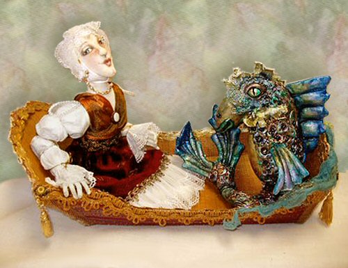 The Fishwife, a doll by Patti LaValley