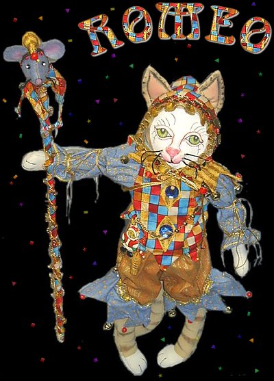 Jester Romeo, a doll by Patti LaValley