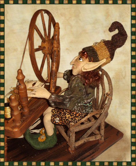 Rumpelstiltskin, a doll by Patti LaValley
