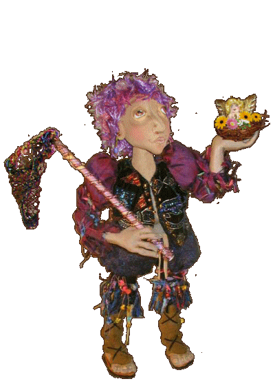 original Elton the Fairy Finder, a doll by Patti LaValley