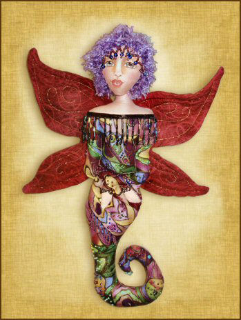Tsunami Butterfly, a doll by Patti LaValley